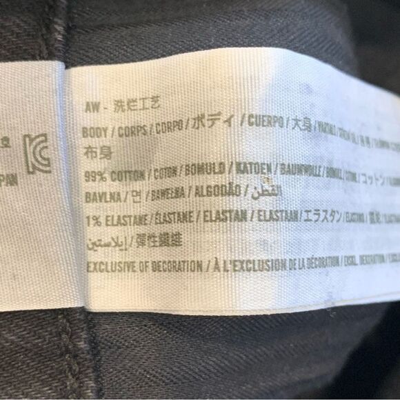 Abercrombie & Fitch The 90s Straight Ultra High Rise Black Jeans Size 18L - Picture 6 of 9